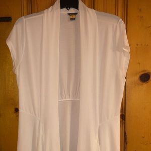 NWOT Eddie Bauer Short-Sleeve Open Cardigan: L